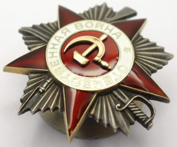 Soviet Order of the Patriotic War 2nd class #71703 Duplicate - Image 7