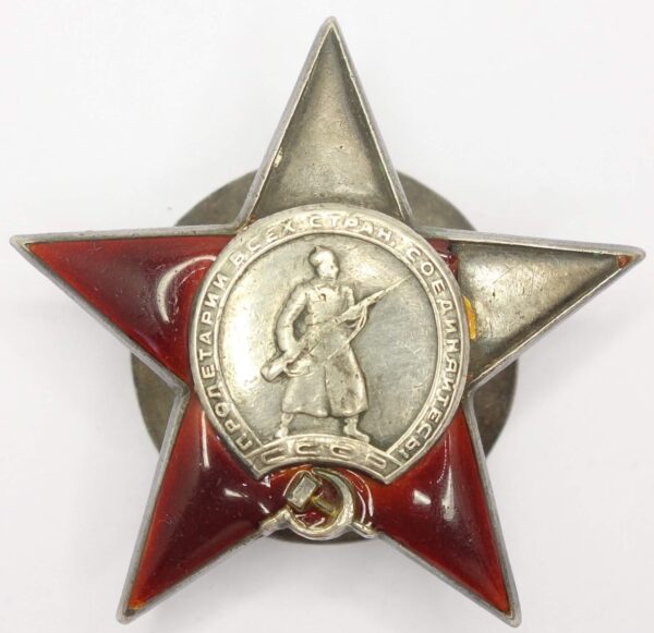 Documented group of Soviet Awards. Order of the Red Banner #100949, Order of the Patriotic War 2nd class #292086, Order of the Red Star #409582 - Image 24