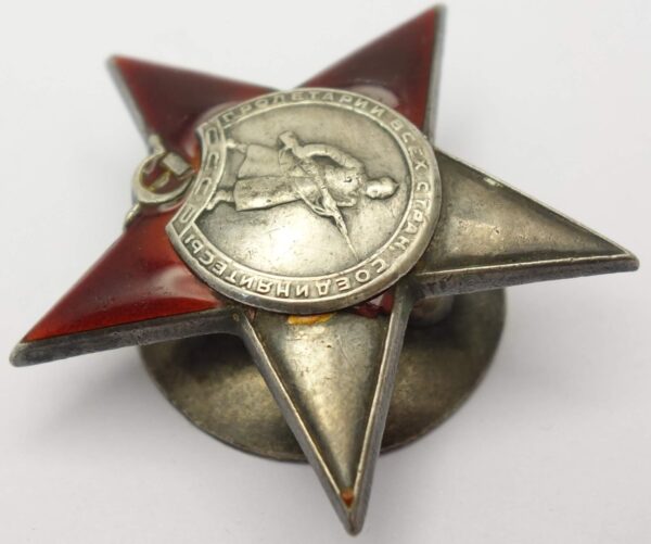 Documented group of Soviet Awards. Order of the Red Banner #100949, Order of the Patriotic War 2nd class #292086, Order of the Red Star #409582 - Image 29