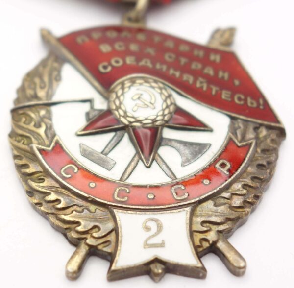 Soviet Order of the Red Banner 2nd award #3811 'Duplicate' - Image 7
