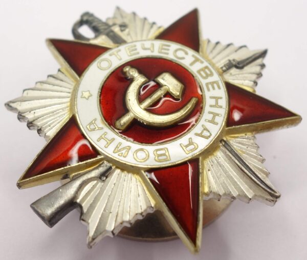 Soviet Order of the Patriotic War 2nd class #4364958 with booklet - Image 7