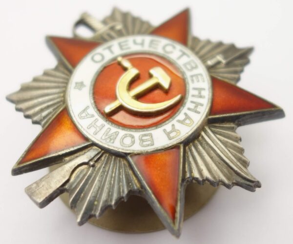 Complete Documented Group of two Orders of the Patriotic War 2nd class #538620, Order of the Red Star #893468, Medal for Combat Merit #908093 and Medal for Moscow - Image 7