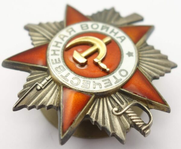 Complete Documented Group of two Orders of the Patriotic War 2nd class #538620, Order of the Red Star #893468, Medal for Combat Merit #908093 and Medal for Moscow - Image 8