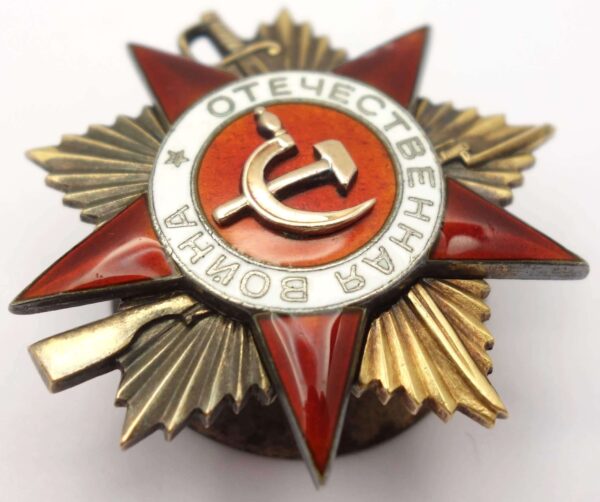 Soviet Order of the Patriotic War 1st class #67573 - Image 6