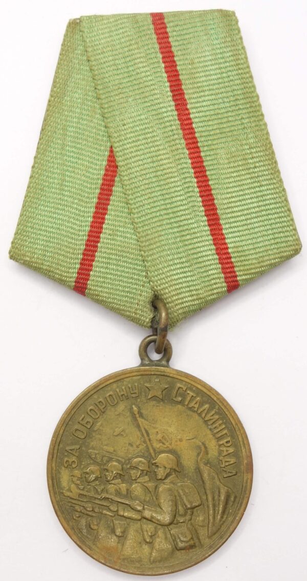 Medal for the Defense of Stalingrad variation 1 with document