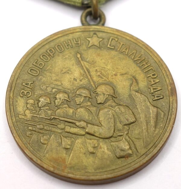 Soviet Medal for the Defense of Stalingrad variation 1 with document - Image 8