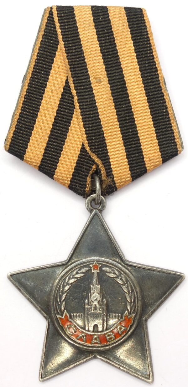 Group of a Soviet Order of Glory and medals for Bravery