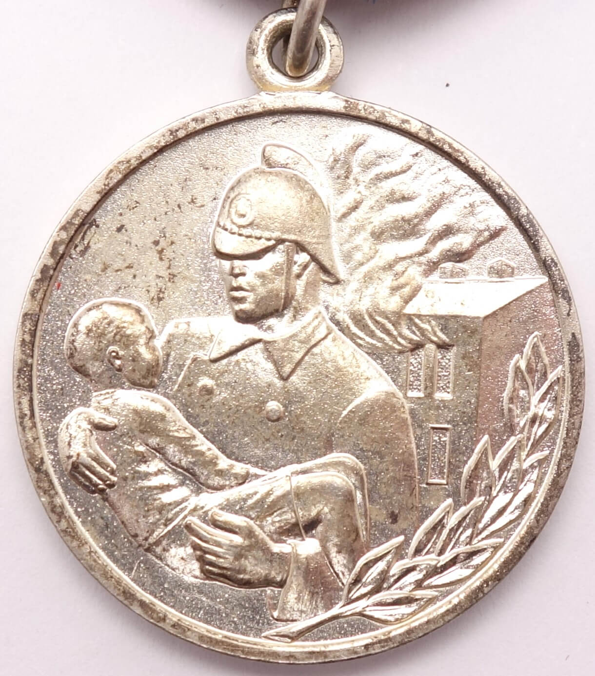 Soviet Medal for Courage in a Fire with document - Image 5