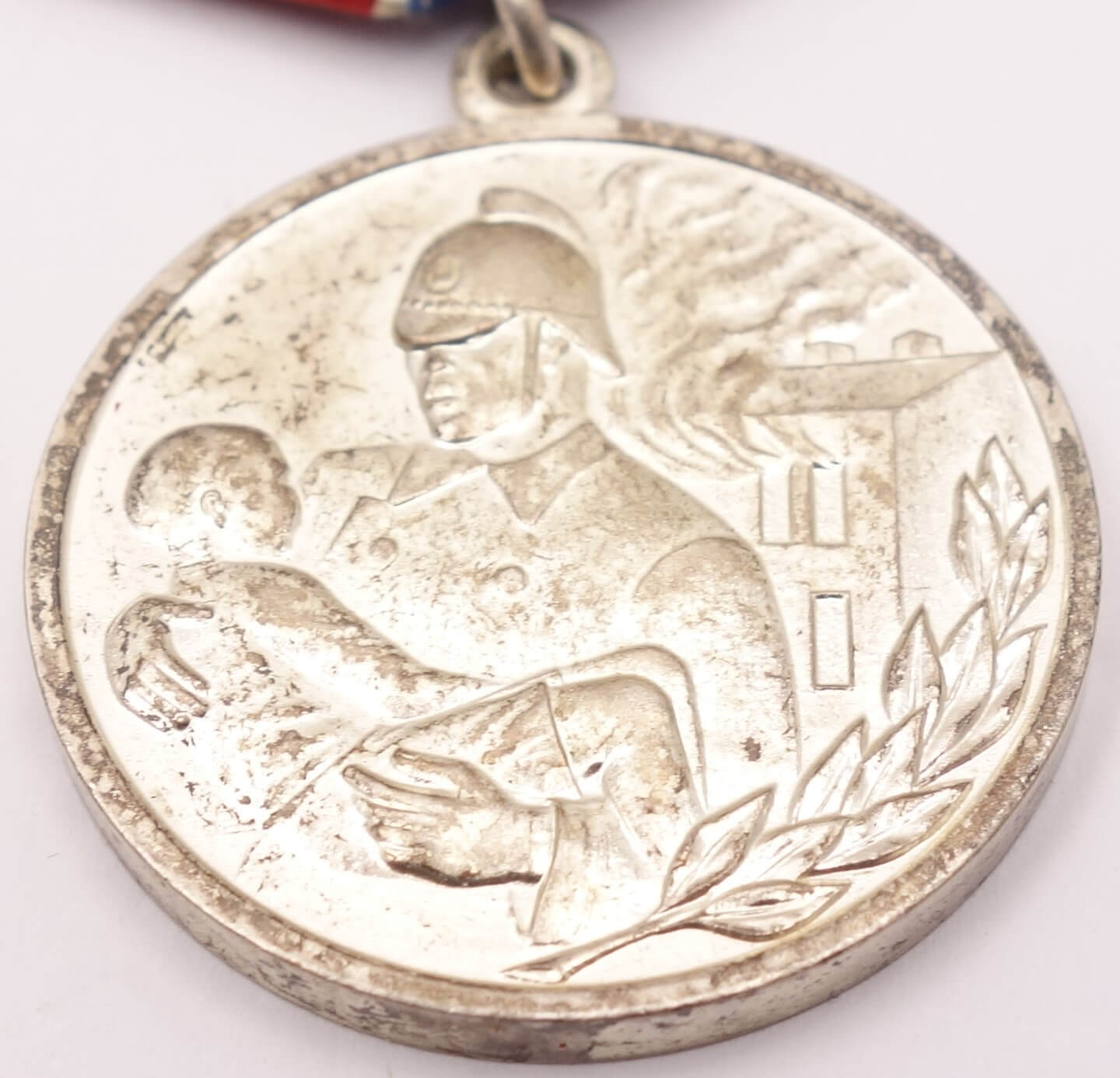 Soviet Medal for Courage in a Fire with document - Image 11