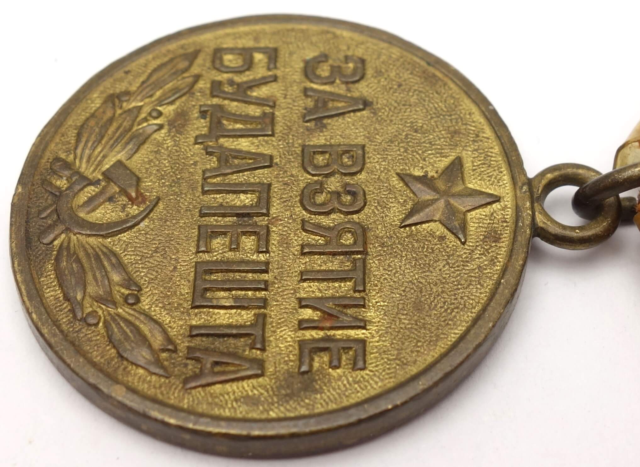 Soviet Medal for the Capture of Budapest variation 1a - Image 8
