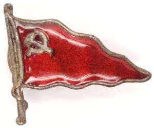 Badge-pennant to an Employee of the Ministry of the Navy of the USSR